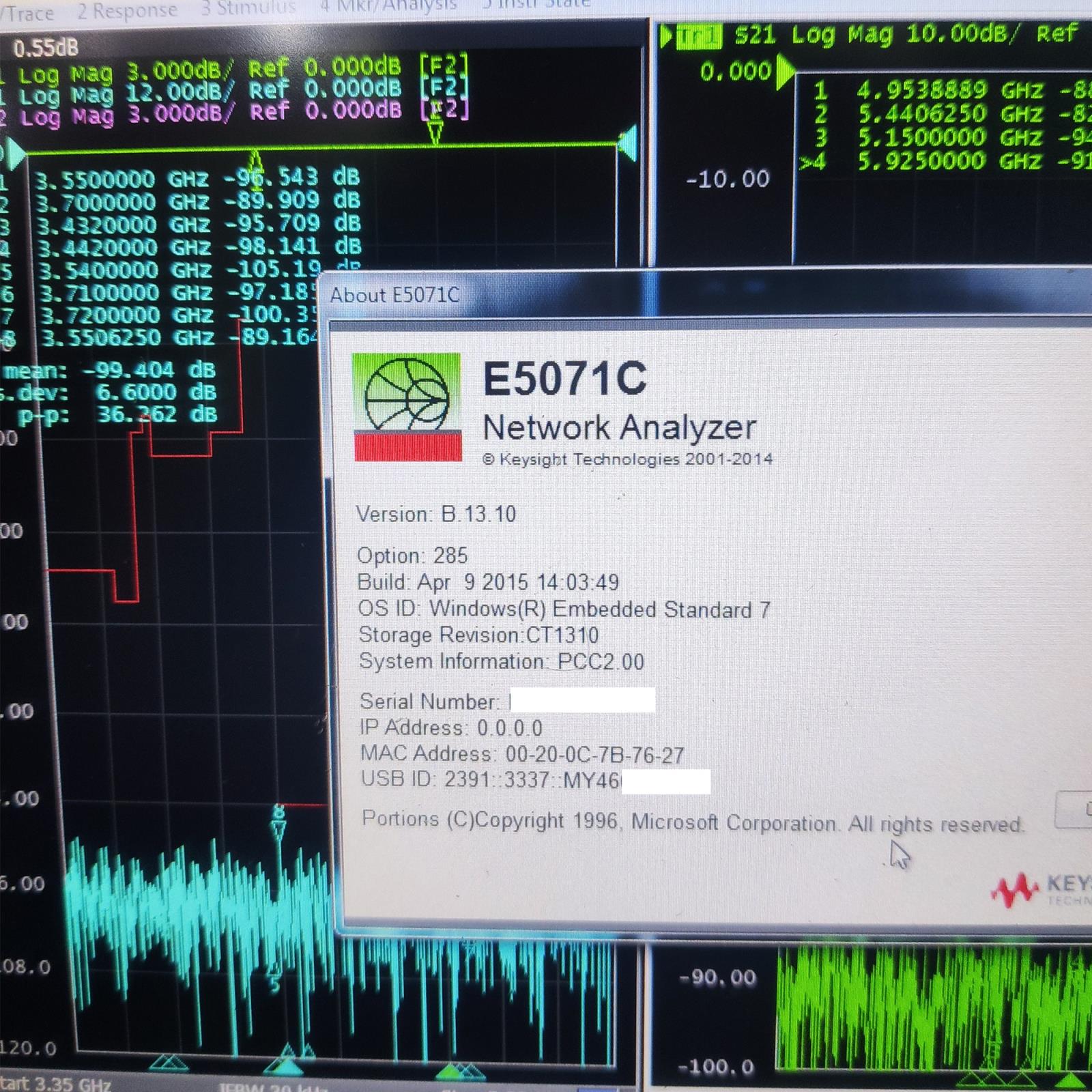 E5071C網絡分析儀